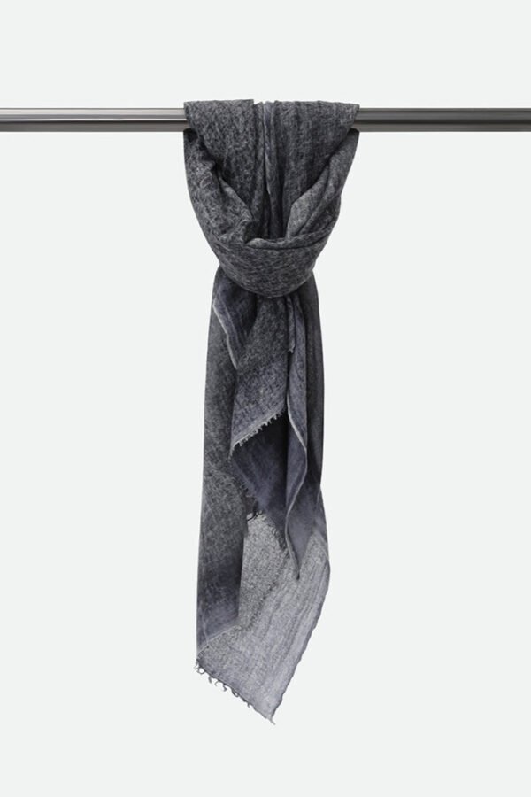 MOCHA ROSE SCARF IN HAND DYED CASHMERE