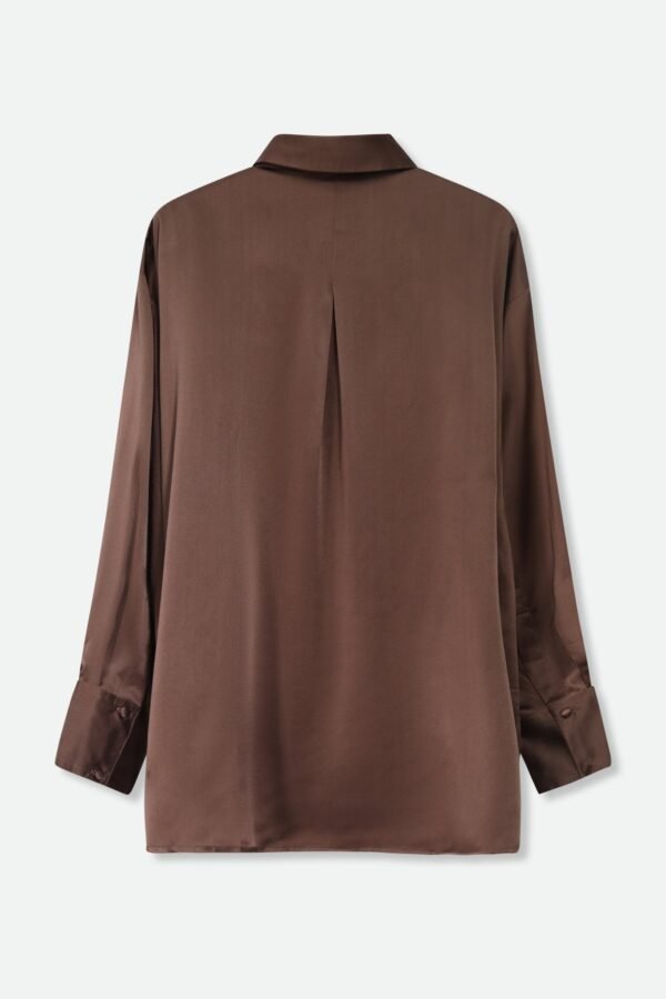 ADRIA SHIRT IN STRETCH SILK CHARMEUSE - Image 8