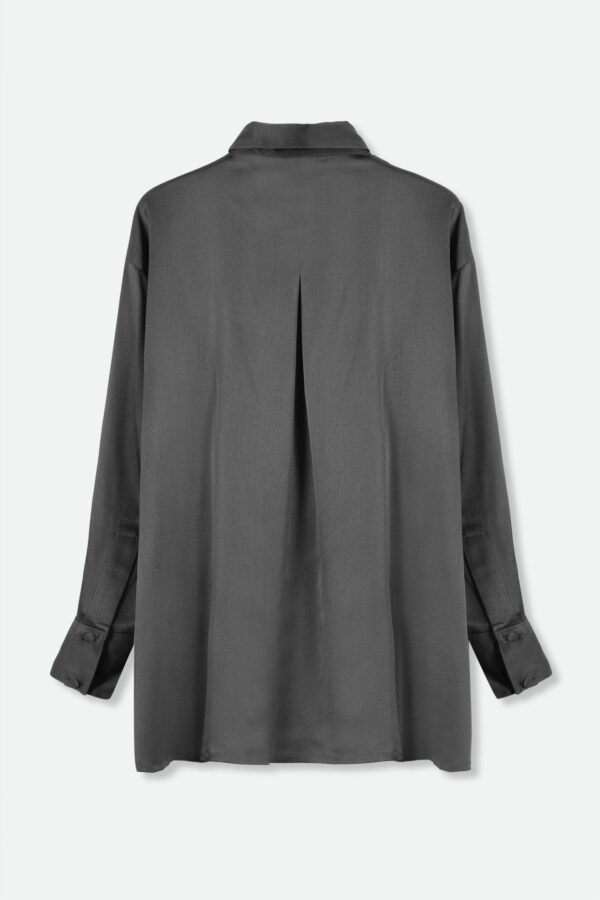 ADRIA SHIRT IN STRETCH SILK CHARMEUSE - Image 3