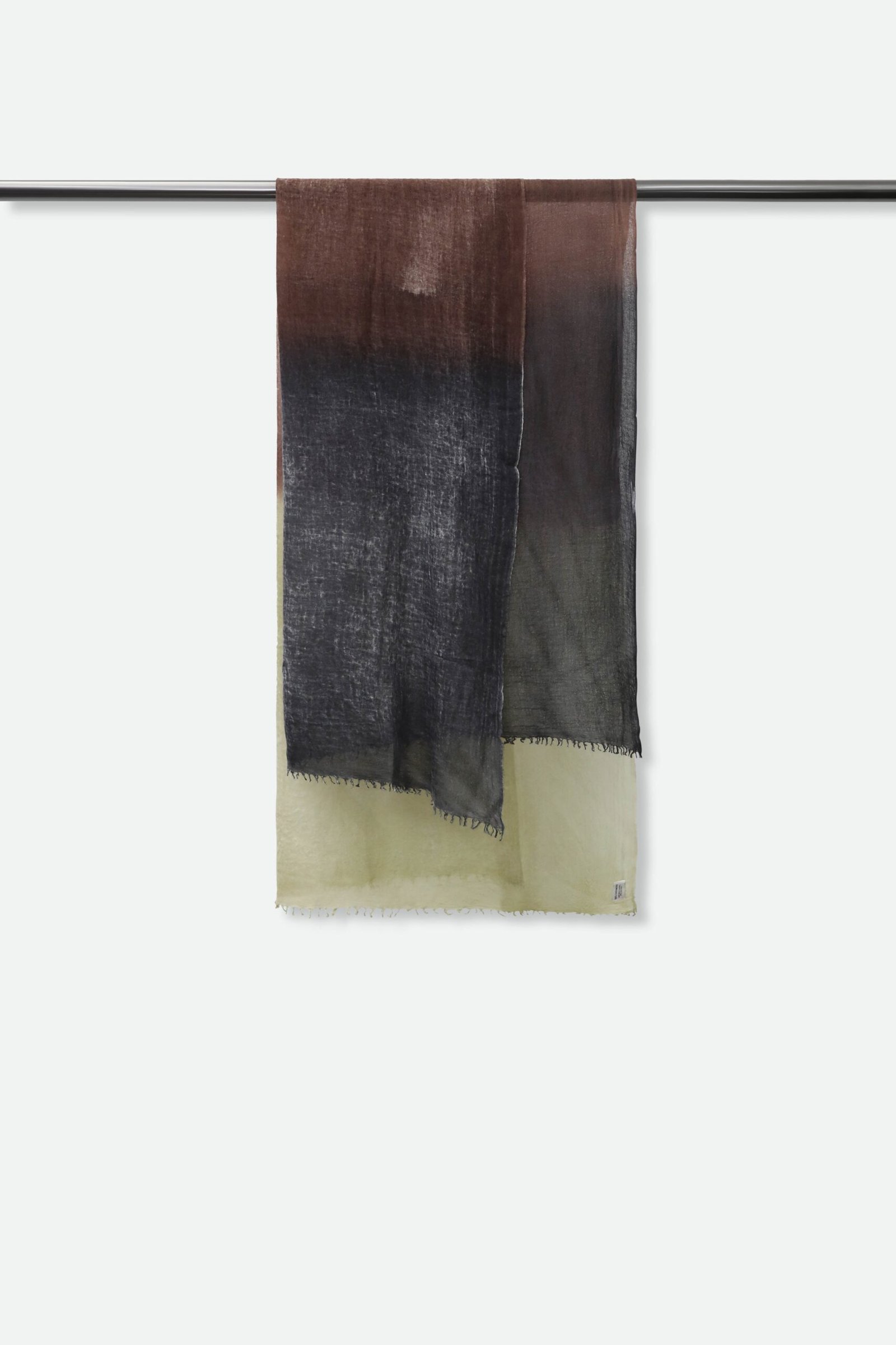 CARDAMOM SCARF IN HAND DYED CASHMERE - Image 2