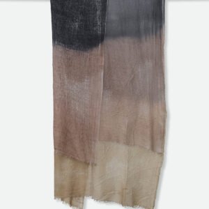 CHATEAU TOFFEE SCARF IN HAND DYED CASHMERE