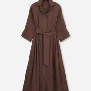 DRIFT DRESS IN ITALIAN SATEEN COTTON