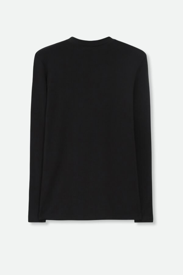 LONG LAYERING TEE IN PIMA COTTON STRETCH - Image 2