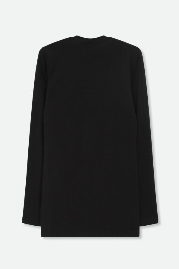 LONG SLEEVE CREW WITH THUMBHOLES IN PIMA COTTON STRETCH - Image 3