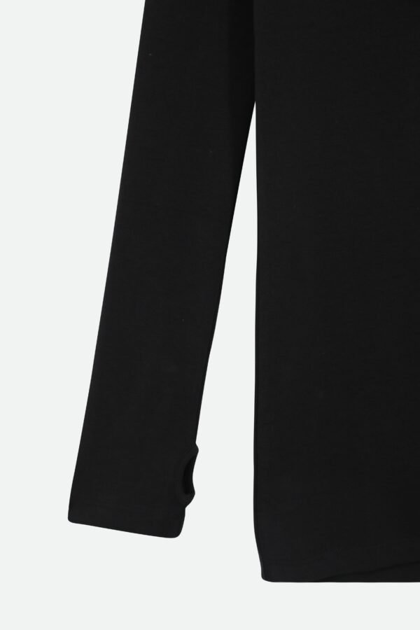 LONG SLEEVE CREW WITH THUMBHOLES IN PIMA COTTON STRETCH - Image 2