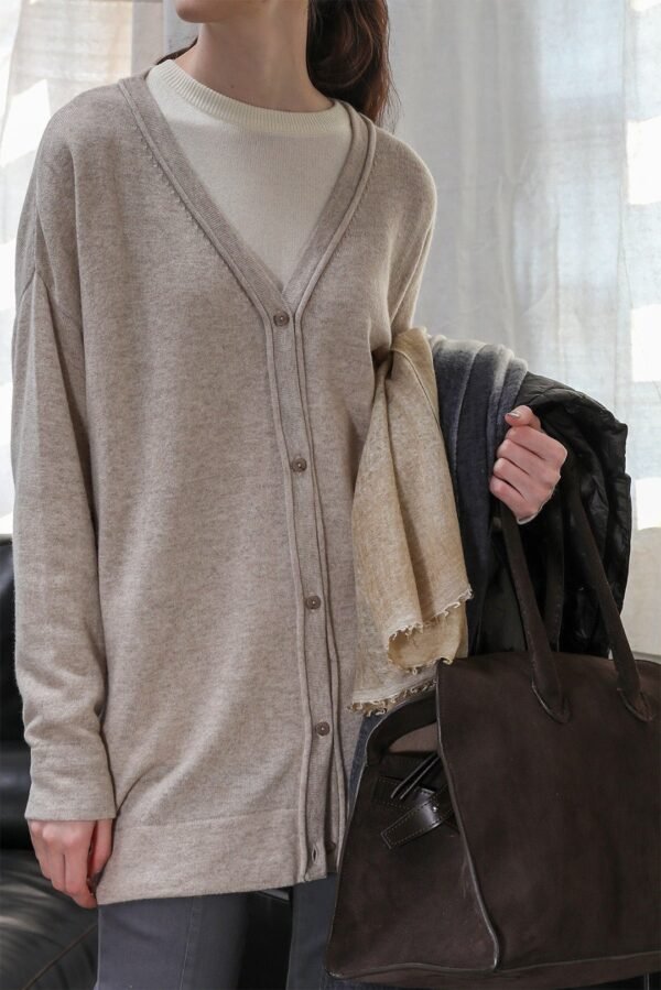 NELS BOYFRIEND CARDIGAN IN CASHMERE BLEND - Image 8